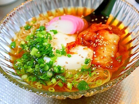 豆腐ぶっかけ素麺＊冷麺風